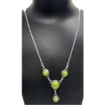four-light-green-stone-pendant-set