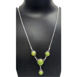 four-light-green-stone-pendant-set