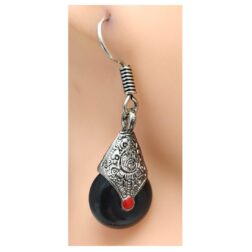 small-black-stone-german-silver-earring1