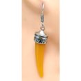 tooth-yellow-german-silver-earring