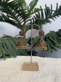 Indian Mores German Silver/Brass Designer Jhumka for Girls
