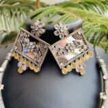 black-polish-garba-yellow-pink-necklace-set-3-scaled