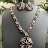 black-polish-pink-black-stone-necklace-set-2-scaled