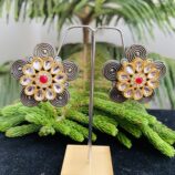 german-silver-kundan-red-blue-stone-earrings (2)