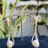 Indian-mores-AD-golden-silver-moti-earrings-2-scaled