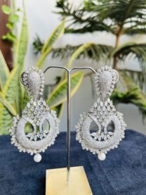Indian-mores-AD-white-stone-earrings