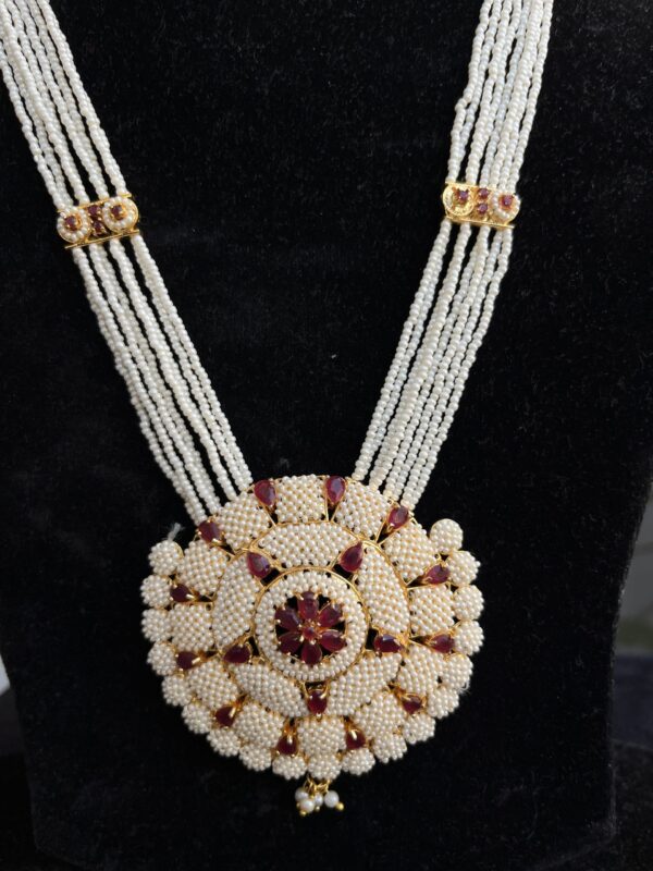 Indian-mores-chid-moti-rani-haar-round-star-pendant-set (3)