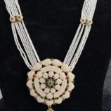 Indian-mores-chid-moti-rani-haar-white-red-green-pendant-set (3)
