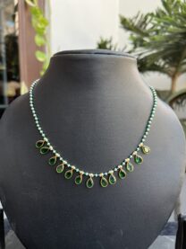 Indian-mores-green-beads-stone-neckpiece-2-scaled