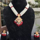 Indian-mores-jadau-pendant-chid-moti-red-color-drop-chokar-set-2-scaled