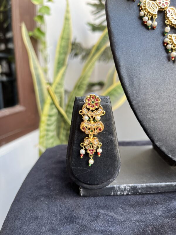 Indian-mores-jadau-pink-white-drop-neckalce-set (2)