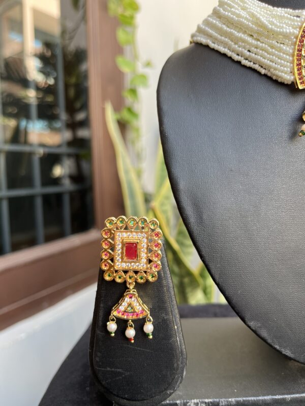 Indian-mores-jadau-rajputi-chid-moti-red-color-Chokar-set (1)