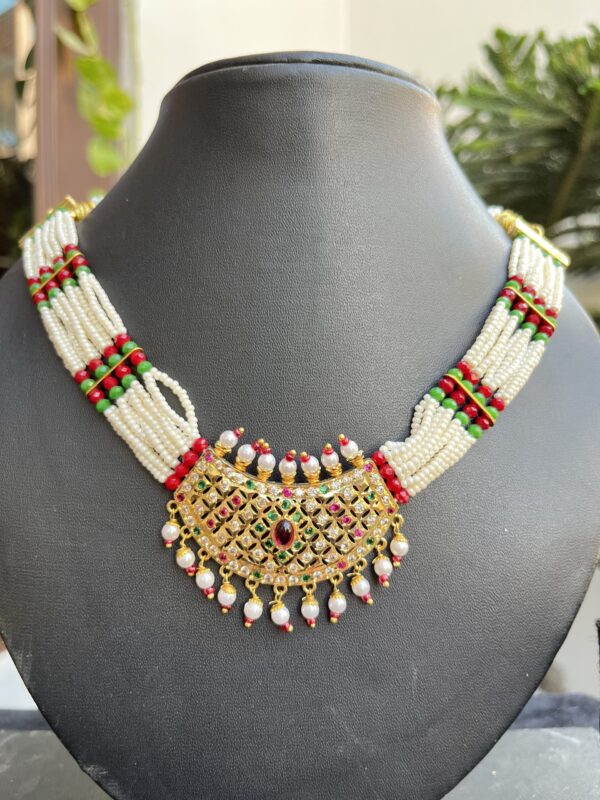 Indian-mores-jadau-red-chid-moti-necklace-set (3)