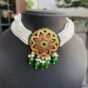 Indian-mores-jadau-round-flower-chid-moti-multi-color-necklace-set (3)