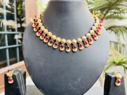 Indian-mores-mahroon-sleek-necklace-earrings-2-scaled