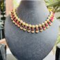 Indian-mores-mahroon-sleek-necklace-earrings-2-scaled
