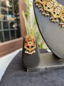 Indian-mores-pentagon-red-stone-jadau-neckalce-set (2)