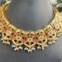 Indian-mores-pentagon-red-stone-jadau-neckalce-set (3)
