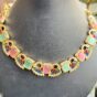Indian-mores-pink-green-peacock-necklace-earrings (3)