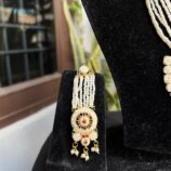 Indian-mores-rajasthani-chidmoti-round-red-green-long-pendant-set (2)