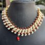 Indian-mores-rajasthani-chidmoti-sleek-red-stone-choker-set (3)