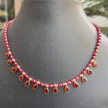 Indian-mores-red-beads-stone-neckpiece (2)