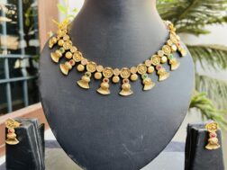 Indian-mores-temple-jewellery-multi-color-necklace-earrings-2-scaled