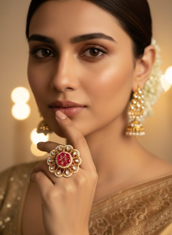 Red-ring-pachi-kundan
